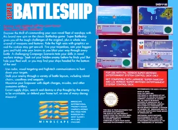 Super Battleship (Europe) box cover back